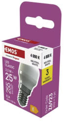 EMOS Hűtőszekrény LED izzó E14 2, 3W 255lm 4000K ST26 hűtőgép 3 év garancia Z6923 (Z6923)