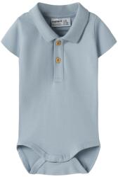 NAME IT Body baiat mânecă scurtă, tricou polo, alb/bleu, 56-74 alb (14E442)