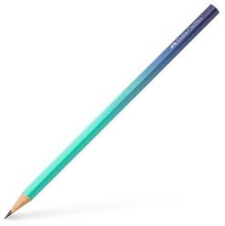 Faber-Castell Creion grafic, B, triunghiular, FABER-CASTELL "Flow", albastru-turcoaz