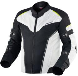 Rebelhorn Hiflow IV negru-argintiu-galben-fluo jachetă de motocicletă lichidare (PRBHIFLOW-IV-TJ13)