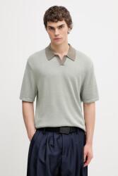 Calvin Klein polo tricotat pentru bărbați, cu amestec de in PPY2-POM04C_97X (LV04LF313G)