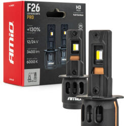 AMiO AMIO-04870 LED fényszórók sorozat F26 PRO LumiTec LIMITED +130% DUO FULL CANBUS H3 12V 24V (5903293048702)