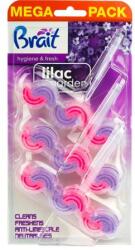  WC tisztító blokk, 2 fázisú, 3x45 g, "Brait Hygiene and fresh", orgona (KHT1048) - webpapir