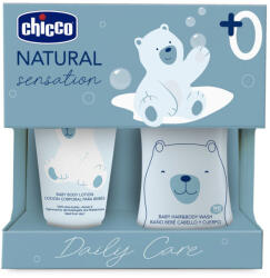 Chicco Natural Sensation Daily Care Ajándék Kozmetikai Szett Újszülött Kortól - Mindennapi Gyengéd Babaápoláshoz Érzékeny Bőrre Ajánlott
