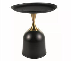 Signal Libra Elegance Kerek Fém Dohányzóasztal Fekete-Arany (SIG-LIBRACZL51)