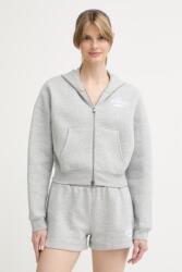Under Armour cipzáras melegítőfelső kapucnival női pamuttal Icon - szürke S