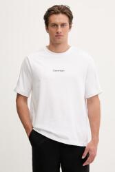 Calvin Klein Performance t-shirt férfi pamuttal - bézs M - answear - 17 990 Ft