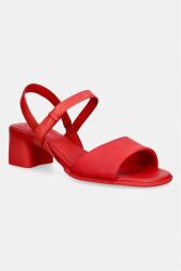 Camper bőr szandál sarokkal Katie Sandal - piros Női 38