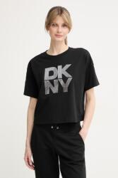 DKNY T-shirt női pamut - fekete S - answear - 20 990 Ft