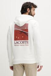 Lacoste férfi pamut kapucnis melegítőfelső - fehér L