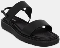 Calvin Klein szandál női SQ MOLDED SANDAL SLIN LTH - fekete Női 38