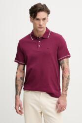 Michael Kors póló férfi pamut - burgundia XXL