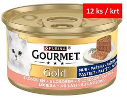 Gourmet Gold nedves eledel felnőtt macskák számára lazac mousse 85 g
