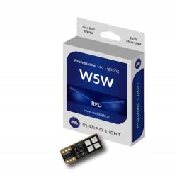 Marba Light MLTR4R Izzó W5W T10 4 Smd Can Oldalsó Piros