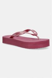 Calvin Klein tangapapucs női FLATFORM FLIP FLOP MET TPU - rózsaszín Női 36