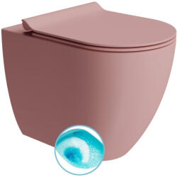 SAPHO Gsi Pura álló WC 36x55 cm Swirlflush öblítéssel és DualGlaze bevonattal, matt rózsaszín 889024 (889024)