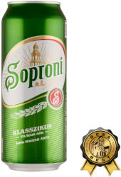 Soproni 0, 5l világos dobozos 4, 5% DRS