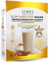 Luxoya Slim Fiber-Pro Shake - Fahéjas tejberizs 6x35g - alphavital
