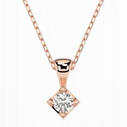 ESSYA Arany 585 rozé arany lánc gyémánttal 0, 08ct áldozás (104-10014(2.7)-585-LAB-RED)