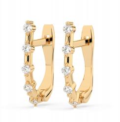 ESSYA 925 Ezüst Fülbevaló Gyémántokkal 0, 2 Ct Lab Essya (102-10145-925-LAB-YEL)