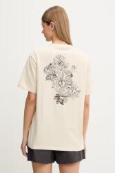 EA7 Emporio Armani T-shirt női pamut - bézs XS