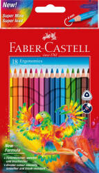 Faber-Castell Creioane Colorate Triunghiulare 18 Culori Ergonomics Faber-castell (fc116514)