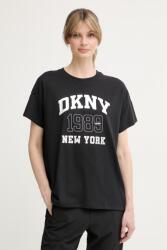 DKNY t-shirt női pamut - fekete XS - answear - 20 990 Ft