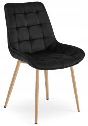  Scaun de catifea neagra BERA