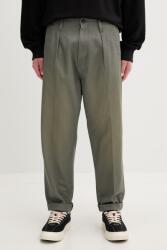 G-Star RAW alsó férfi pamut Pleated Chino Relaxed Tapered - zöld 29/32
