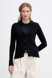 DKNY kardigán női pamut - fekete S
