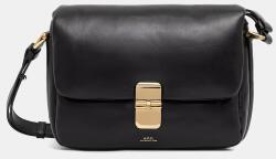 APC A. P. C. keresztpántos táska női bőr sac grace soft - fekete Univerzális méret
