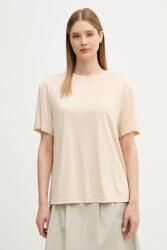 EA7 Emporio Armani t-shirt női viszkózzal - bézs XL
