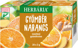 Herbária gyömbér narancs ízesítésű gyümölcstea 20x2g 40 g - kedvencvitaminom