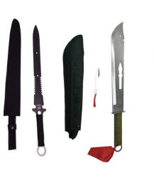 DEPOX Set doua sabii de vanatoare, DEPOX®, Last Ronin, 68.5 cm, negru (0712)