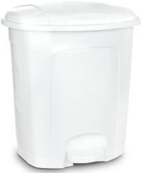 Orion Coș de gunoi din plastic cu pedală 50 l, alb Cos de gunoi