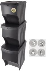 Orion Coș pentru colectare selectivă UH 3×22 l negru Cos de gunoi
