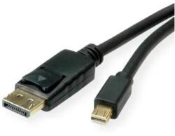 Roline Кабел DisplayPort 1.4 - Mini DisplayPort, 8K60Hz, HDR, M/M, 1 м, черен 11.04. 5814-20 (11.04.5814-20)