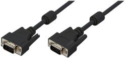 LogiLink Кабел Logilink VGA, HD15/M HD15/M, 1080p, 2x феритен, 10 м