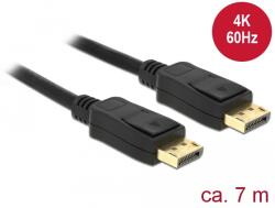 Delock Кабел Displayport 1.2 щепсел Displayport щепсел 4K 60 Hz 7 м