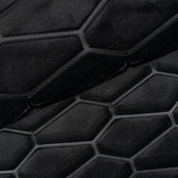 Takoy Material textil 3D, matlasat pentru huse auto și tapițerii, cu model hexagon negru