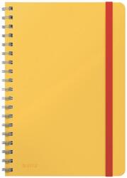 Leitz Спирална тетрадка, B5, карирана, 80 страници, LEITZ, "Cosy Soft Touch", топло жълто (44840019)