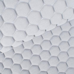 Takoy Material textil 3D, matlasat pentru huse auto, tapițerie, hexagon gri
