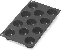 Lékué mini muffin sütőforma, 11db-os, platina szilikon, fekete