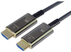 PremiumCord активен оптичен кабел HDMI, 48Gbps, 8K60Hz, M/M, 30 m, бяла мрежа KPHDM21T30 (KPHDM21T30)