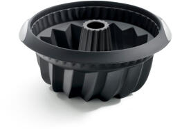 Lékué mély savarin és kuglóf sütőforma, D=22cm, 2, 4L, platina szilikon, fekete