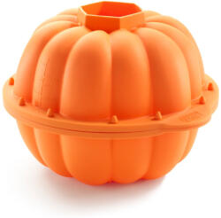Lékué 3D-s Halloween-i tök sütőforma, tapadásmentes, platina szilikon, narancssárga