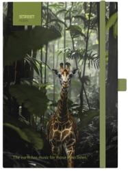 STREET Тетрадка с линийка STREET Animals Edition Giraffe A/5 96 страници с гумена твърда корица 778135 (778135)