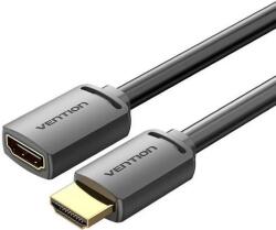 Vention HDMI/M - HDMI/F (4K, HD, PVC, черен), 1 м, кабел
