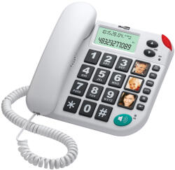 Maxcom KXT480 Жичен телефон, бял