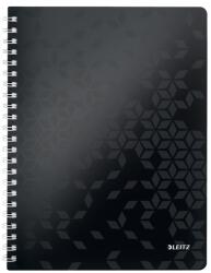 Leitz Спирална тетрадка с линийка LEITZ Wow A/4 80 страници черна 46370095 (46370095)